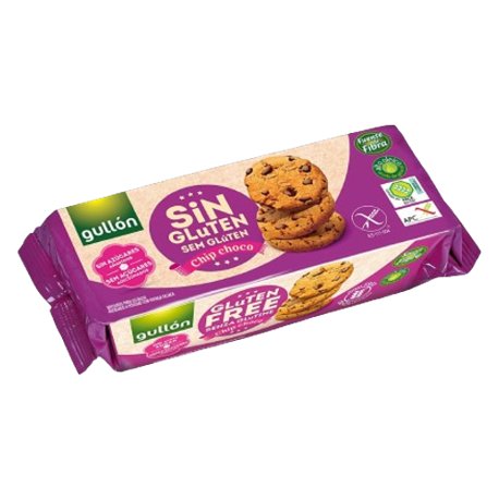 Gullon sušienky s kúskami čok. bezgluténový, bez cukru 125g
