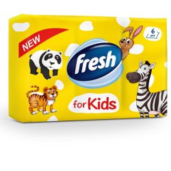Fresh Kids papierové vreckovky 6x10ks