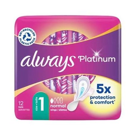 Always Platinum Hygienické Vložky (veľkosť 1) normal 12ks