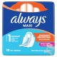 Always Maxi Normal Hygienické Vložky (veľkosť 1) S Krídelkami 10 Vložky