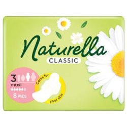 Naturella Classic Maxi veľkosť 3 Vložky S krídelkami 8 ks