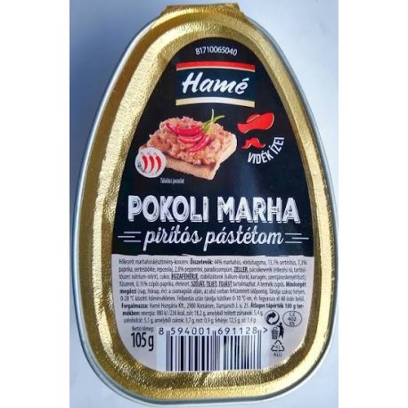 Hamé Pekelne pikantná hovädzia nátierka 105g