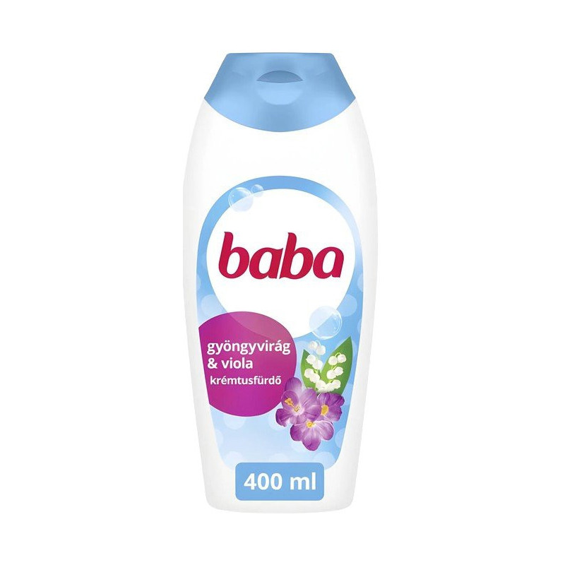 Baba sprchový gél  - Konvalinka a viola- 400 ml (kartón 12 ks)