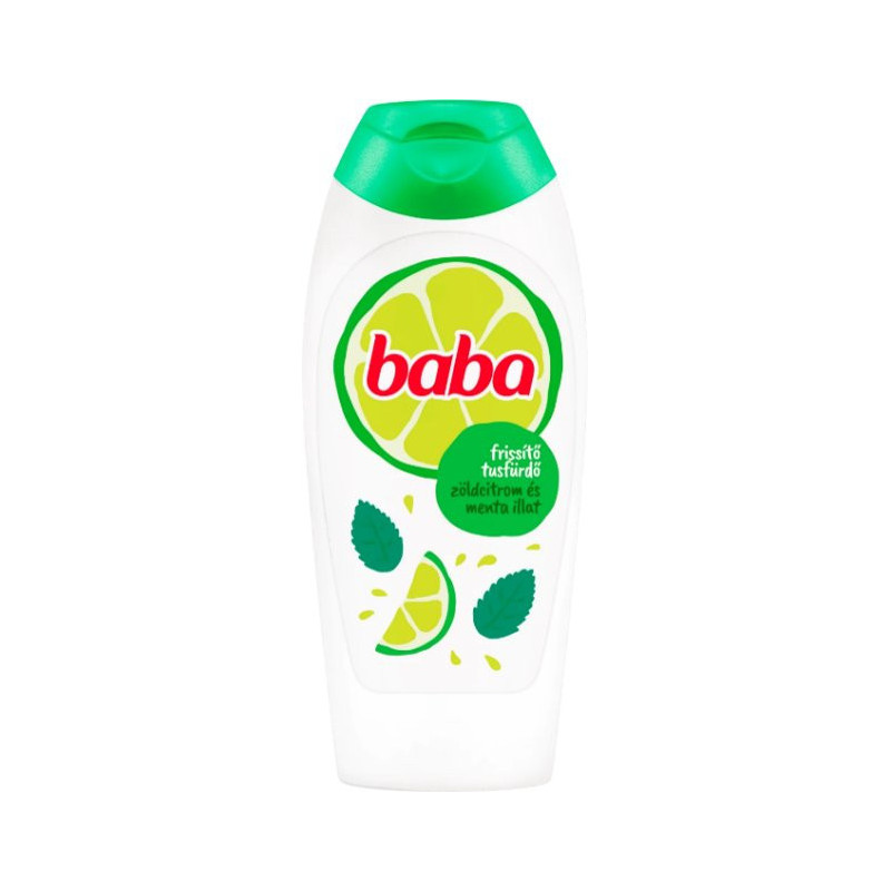 Baba sprchový gél - Zelený citrón a mäta - 400 ml (kartón 12 ks)