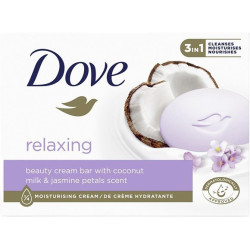 Dove mydlo relaxing  - Coconut milk 90g (kartón 48 ks)