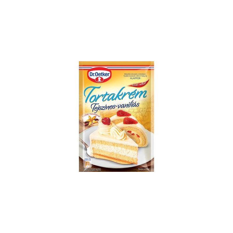 Dr.Oetker tortový krém - Vanilkovo-smotanový 130g (kartón 12 ks)