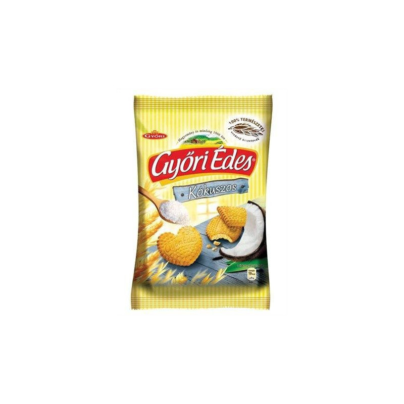 Gyori édes  - Kokosové 180g (kartón 21 ks)