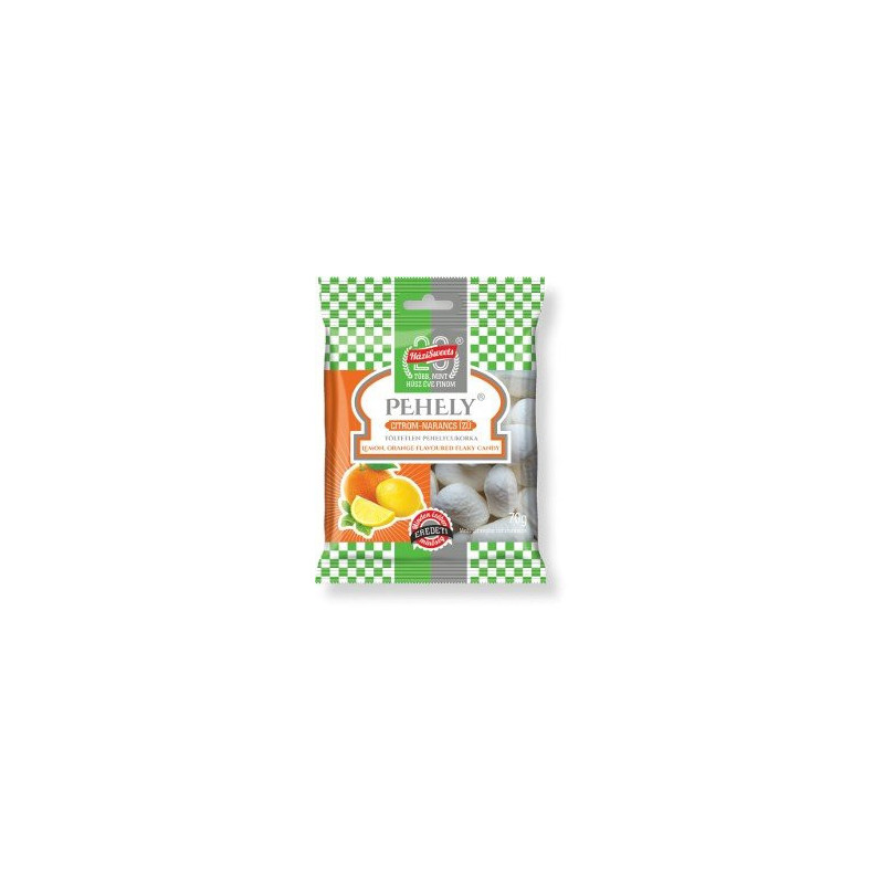 Pehely cukrík  - Citrón a pomaranč  70g (kartón 20 ks)