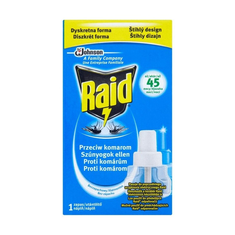 RAID tekutý náplň proti komárom 27ml (kartón 24 ks)