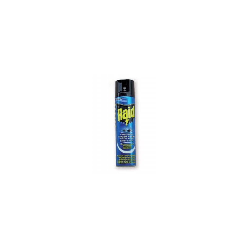 Raid  - Proti komárom a muchám 400ml (kartón 12 ks)