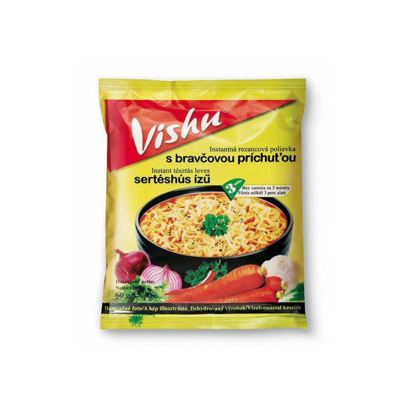 Vishu inštantná bravčová polievka 60 g (kartón 36 ks)