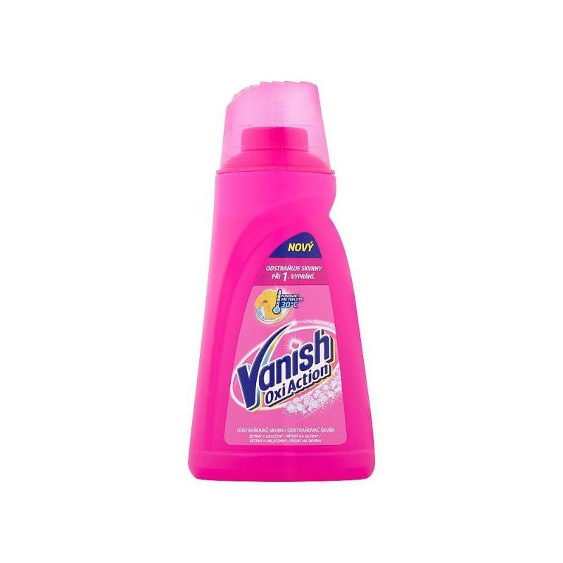 Vanish Oxi Action Liquid tekutý odstraňovač škvrn 1 L (kartón 12 ks)
