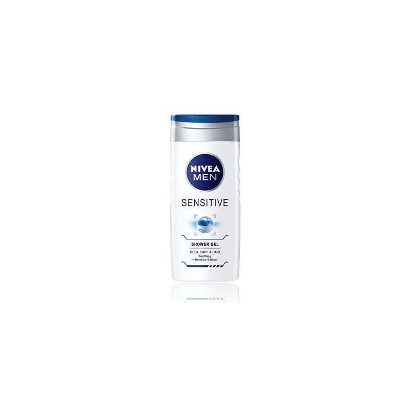 Nivea pánsky sprchový gél - Sensitive 250ml (kartón 6 ks)