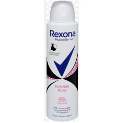 Rexona dámsky deodorant  - Invisible pure 48h  150ml (kartón 6 ks)