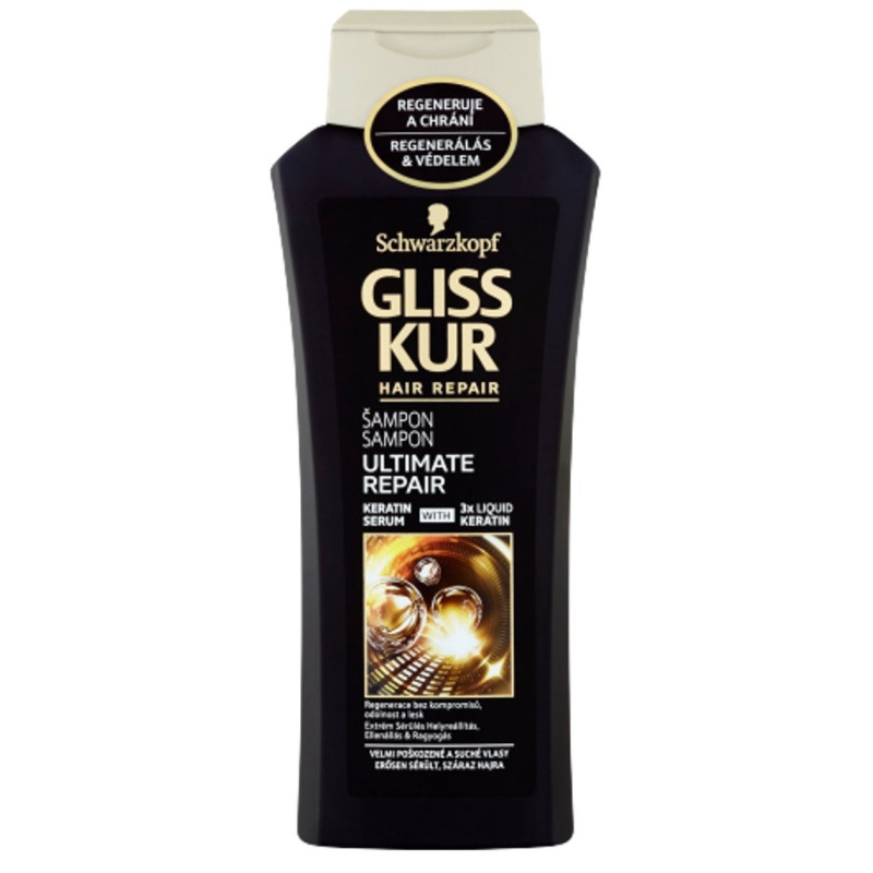 Gliss Kur Ultimate Repair šampón 250 ml (kartón 6 ks)