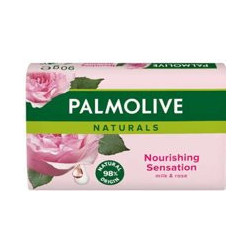Palmolive Naturals Nourishing Sensation tuhé toaletní mydlo Rose 90 g (kartón 6 ks)