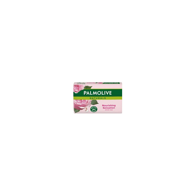 Palmolive Naturals Nourishing Sensation tuhé toaletní mydlo Rose 90 g (kartón 6 ks)