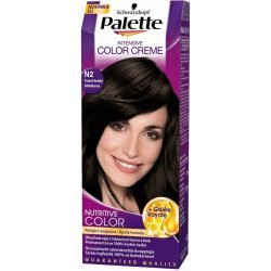 Palette farba na vlasy  - Tmavohnedý  N2 (kartón 10 ks)
