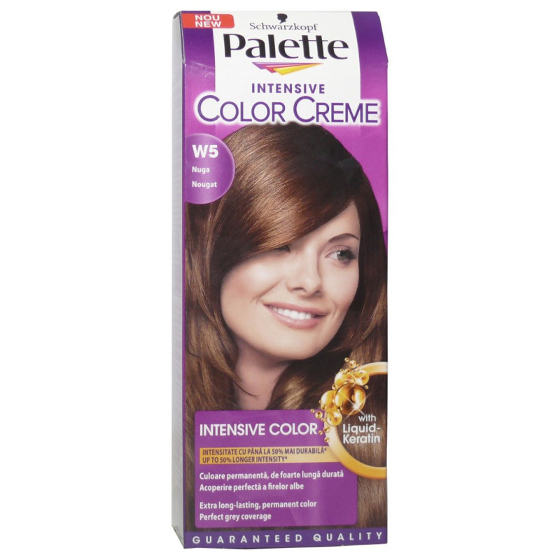 Palette farba na vlasy - Nugát  W5 (kartón 10 ks)