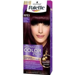 Palette farba na vlasy  - Intenzívny tmavofialový RFE3 (kartón 10 ks)