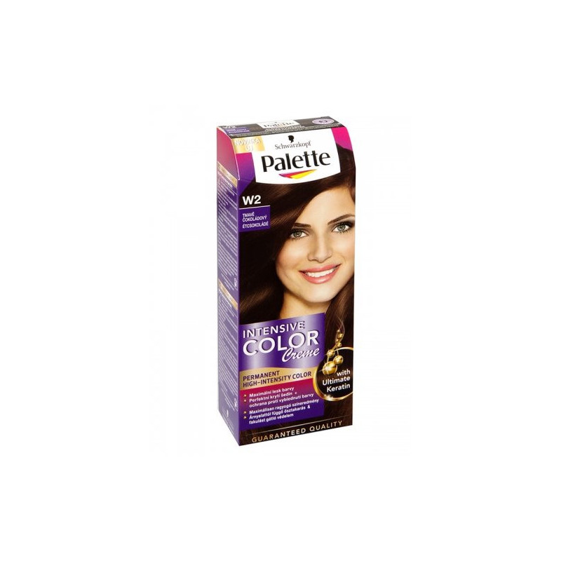Palette farba na vlasy  - Tmavá čokoláda  W2 (kartón 10 ks)