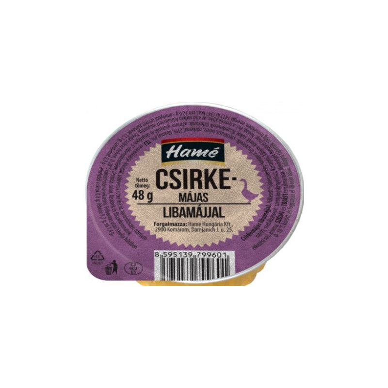 Hamé Kuracia Nátierka s husacou pečeňou 48g (kartón 24 ks)