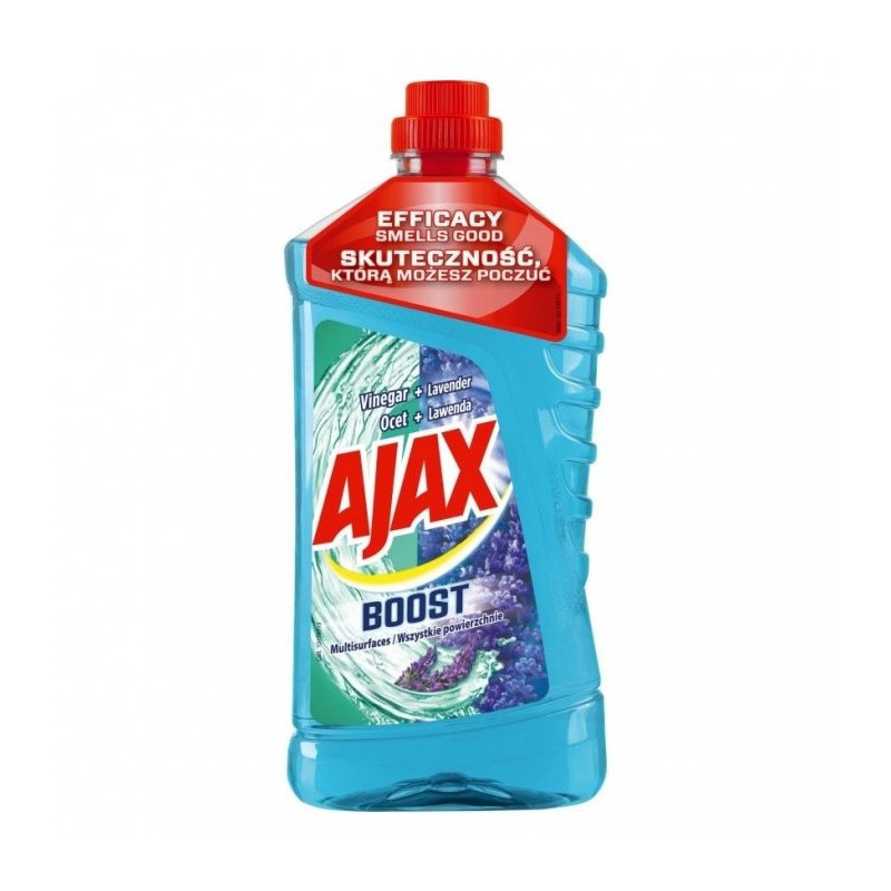 Ajax Boost Vinegar a Lavender čistič povrchov pre domácnosť 1 l (kartón 12 ks)