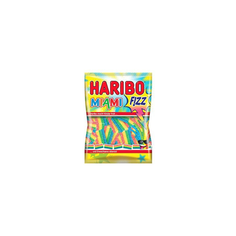 Haribo Fizz Miami želé s ovocnými príchuťami 100 g (kartón 30 ks)