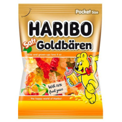 Haribo Goldbären Saft  želé s ovocnými príchuťami 85 g (kartón 30 ks)