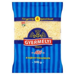 Gyermelyi 4 vaječné cestoviny ABC 500 g (kartón 20 ks)