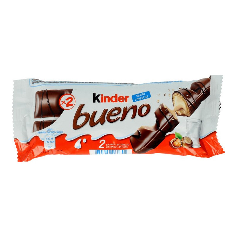 Kinder bueno lieskový 43g (kartón 30 ks)