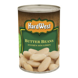 Hardwest Biela maslová fazuľa v slanom náleve 400 g (kartón 12 ks)