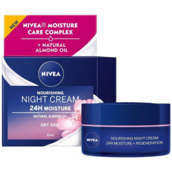 Nivea Výživný nočný krém pre suchú až citlivú pleť 50 ml (kartón 6 ks)