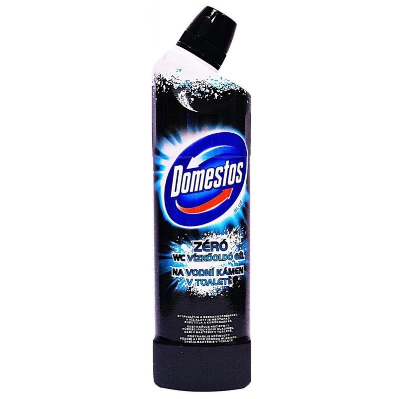 Domestos Zero  Blue na vodný kameň v toalete 750 ml (kartón 12 ks)