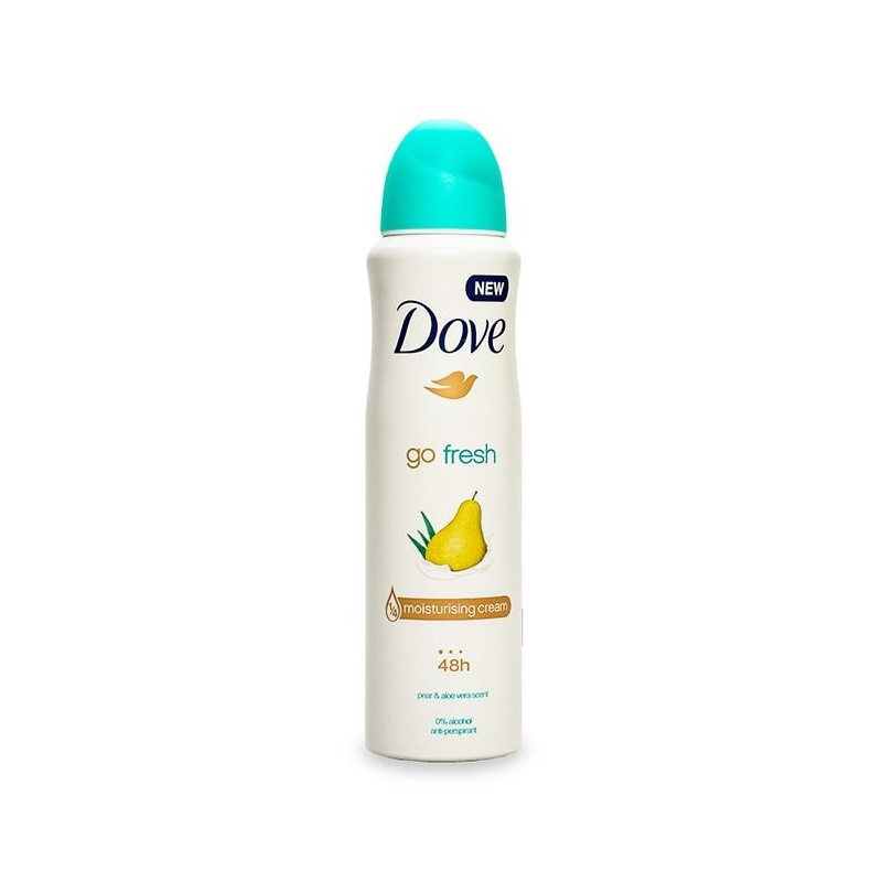 Dove Go Fresh Pear & Aloe Vera antiperspirant sprej 150 ml (kartón 6 ks)