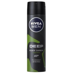 Nivea Antiperspirant Men Deep Black Carbon  Amazonia 150 ml (kartón 6 ks)