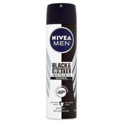 Nivea Antiperspirant Men Black White Invisible Original  150 ml (kartón 6 ks)