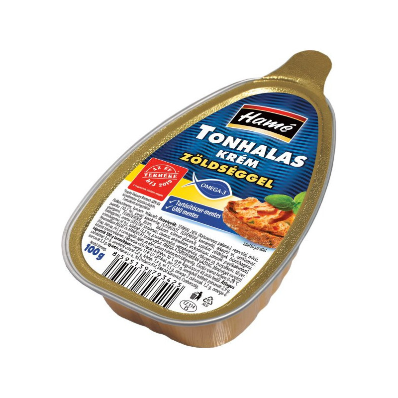 Hamé Nátierka z Tuniaka zeleninová 100 g (kartón 16 ks)