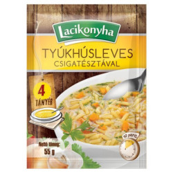 Lacikonyha kuracia polievka vretenovými cestovinami 55g (kartón 15 ks)