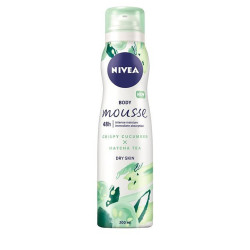 Nivea Osviežujúca telová pena s uhorkou a s vôňou čaju Matcha 200 ml (kartón 6 ks)
