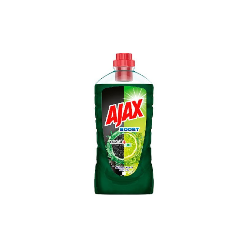 AJAX Boost Charcoal + Lime čistiaci prostriedok na podlahy 1L (kartón 12 ks)