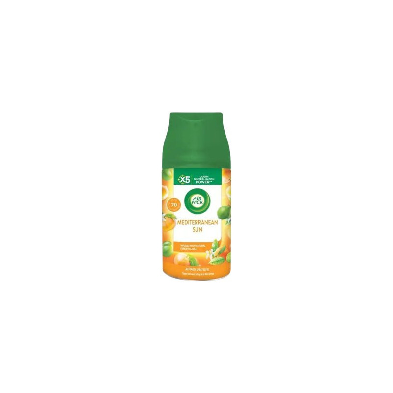 Air Wick Freshmatic náplň Mediterranean Sun - Stredomorské Slnko 250 ml (kartón 6 ks)
