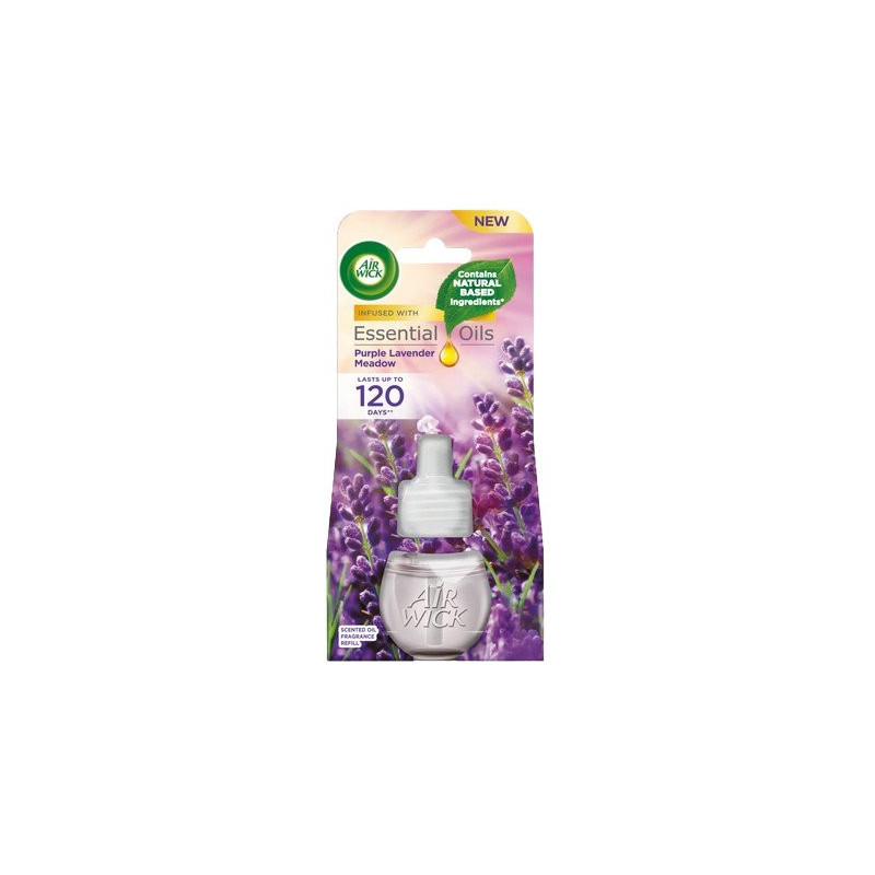 Air Wick  tekutá náplň do elektrického prístroja Purple Lavender Meadow - Levanduľa 19 ml (kartón 6 ks)