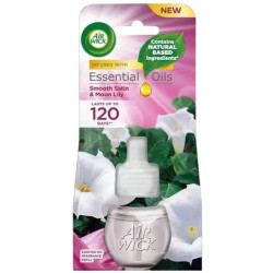Air Wick  tekutá náplň do elektrického prístroja Smooth Satin Moon Lily - Jemný satén a mesačná ľalia 19 ml (kartón 6 ks)