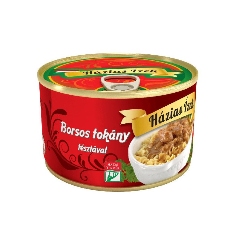 Házias Brav. tokaň s rezancou 400 g (kartón 6 ks)