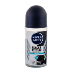 Nivea pánsky guľôčkový antiperspirant Black & White Invisible Fresh 50 ml (kartón 6 ks)
