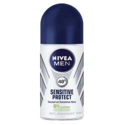 Nivea pánsky guľôčkový antiperspirant Sensitive Protect 50 ml (kartón 6 ks)