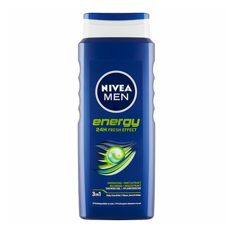 Nivea Men sprchový gél Energy 400 ml (kartón 12 ks)