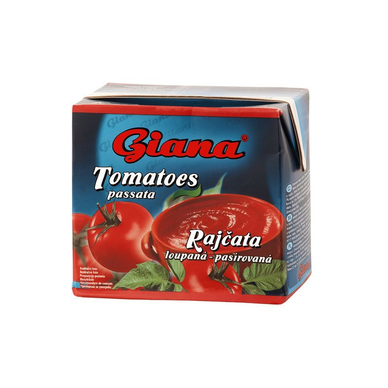 Giana Paradajkové Pyré Pasírované 500g (kartón 12 ks)