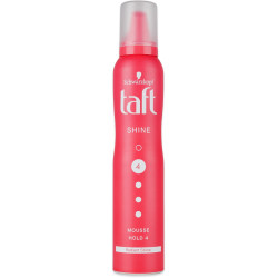 Taft pena na vlasy Shine 4, 200ml (kartón 6 ks)